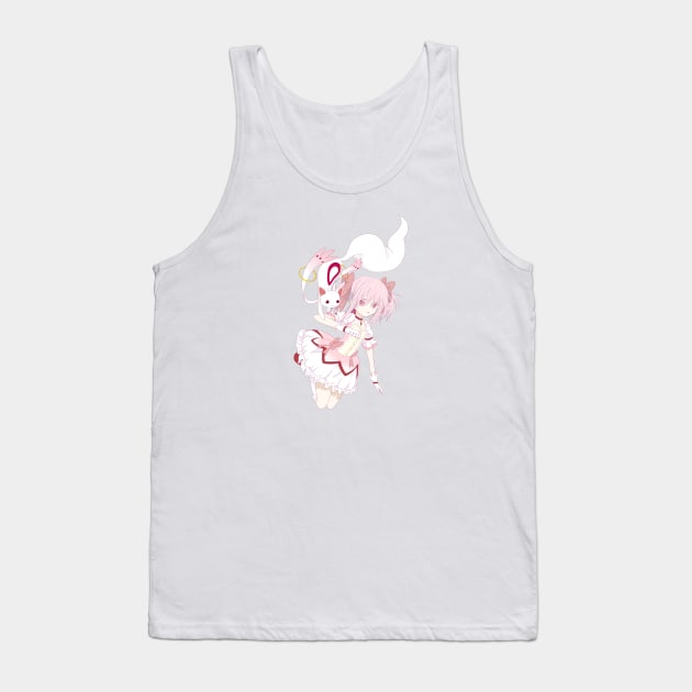 Madoka & Kyubey Tank Top by Fotocynthese art